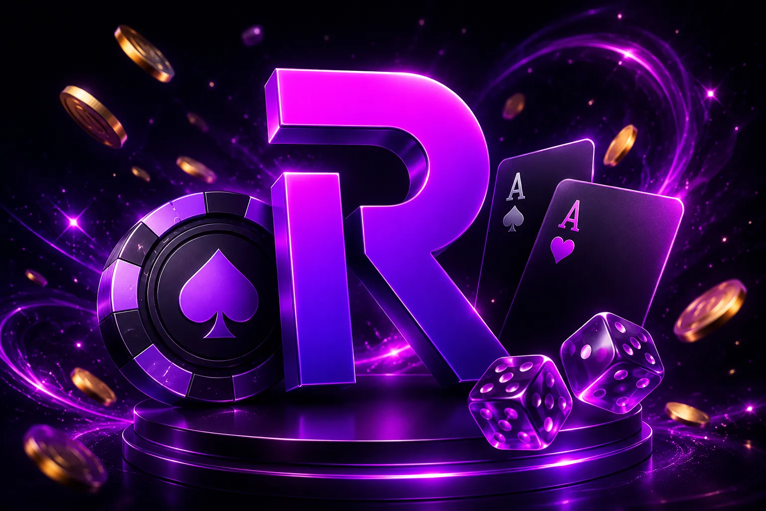 Revolut Slots Casino en ligne — machines à sous, roulette et jetons sur une table de jeu
